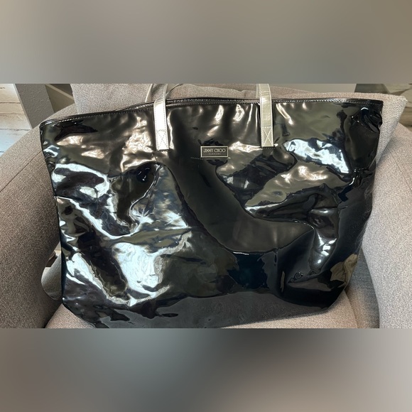 Jimmy Choo Parfums Black Patent XL Tote Bag - Picture 9 of 14